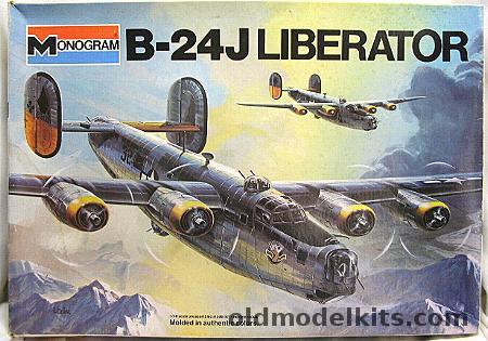 Monogram 1/48 B-24J Liberator with Diorama Sheet - Bagged, 5601 plastic model kit